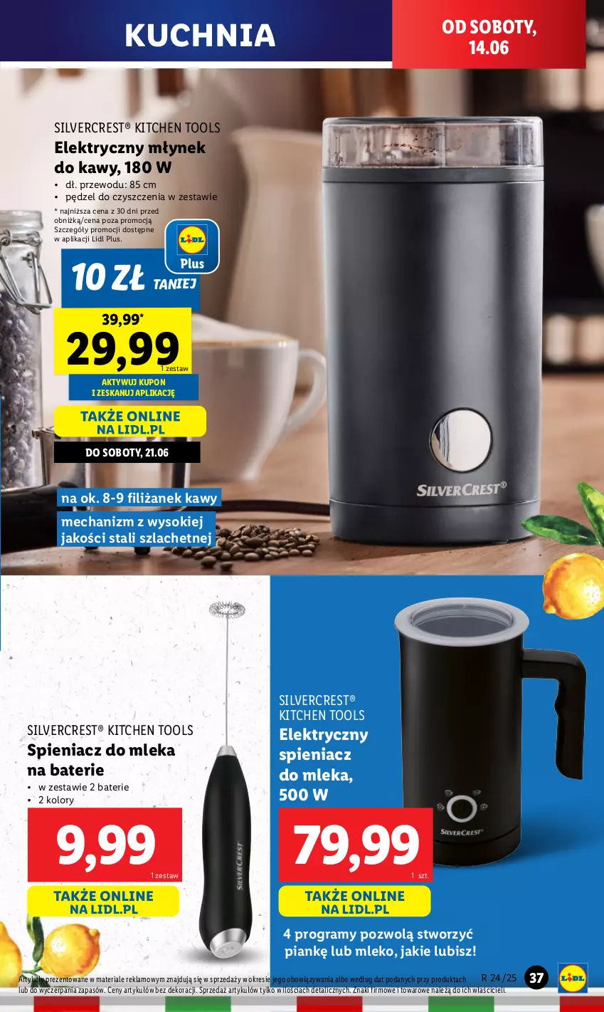 Gazetka promocyjna Lidl - GAZETKA - ważna 09.06 do 14.06.2025 - strona 49 - produkty: Gra, Kuchnia, Mleko, Młynek, Młynek do kawy, Silvercrest, Sok