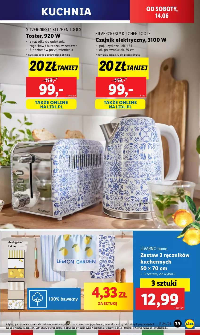 Gazetka promocyjna Lidl - GAZETKA - ważna 09.06 do 14.06.2025 - strona 51 - produkty: Czajnik, Czajnik elektryczny, Ivar, Kuchnia, Ręcznik, Rogal, Rum, Silvercrest, Toster