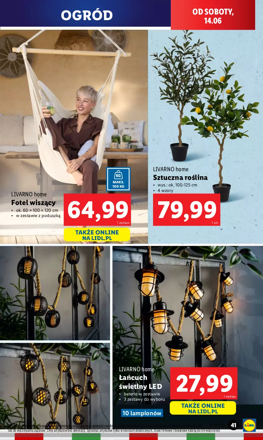 Gazetka promocyjna Lidl - GAZETKA - ważna 09.06 do 14.06.2025 - strona 53 - produkty: Fotel, Ivar, Lampion, Ogród
