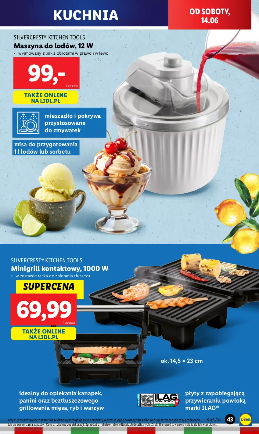 Gazetka promocyjna Lidl - GAZETKA - ważna 09.06 do 14.06.2025 - strona 55 - produkty: Grill, Grill kontaktowy, Kuchnia, Mieszadło, Pokrywa, Silvercrest, Szyna