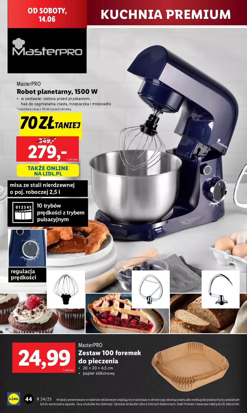 Gazetka promocyjna Lidl - GAZETKA - ważna 09.06 do 14.06.2025 - strona 56 - produkty: Kuchnia, Mieszadło, Papier, Piec, Robot, Robot planetarny, Trzepaczka