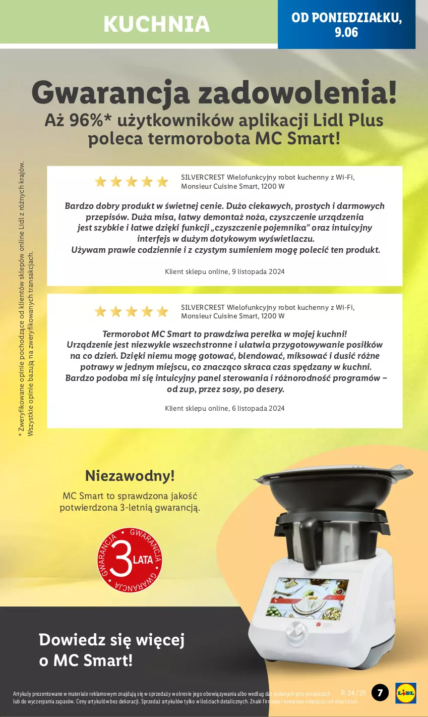 Gazetka promocyjna Lidl - GAZETKA - ważna 09.06 do 14.06.2025 - strona 9 - produkty: Deser, Gra, Kuchnia, Noż, Pojemnik, Robot, Ser, Silvercrest, Sos, Top, Tran