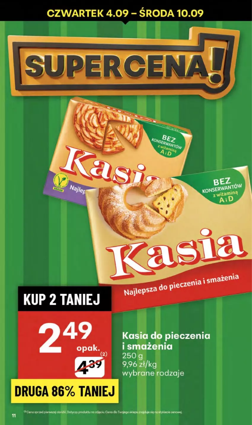 Gazetka promocyjna Delikatesy Centrum - Franczyza DC36 Czwartek - ważna 04.09 do 10.09.2025 - strona 11 - produkty: Kasia, Piec