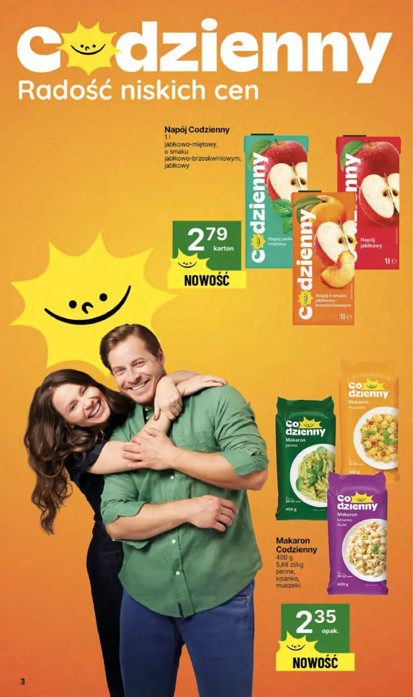 Gazetka promocyjna Delikatesy Centrum - Franczyza DC36 Czwartek - ważna 04.09 do 10.09.2025 - strona 3 - produkty: Makaron, Mus, Napój, Penne