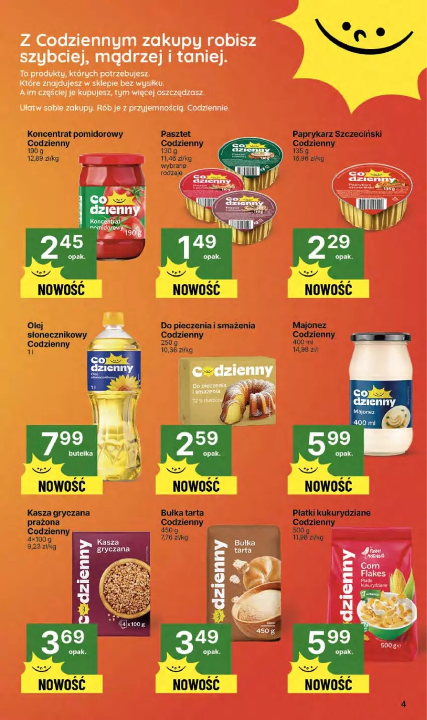 Gazetka promocyjna Delikatesy Centrum - Franczyza DC36 Czwartek - ważna 04.09 do 10.09.2025 - strona 4 - produkty: Gry, Kasza, Kasza gryczana, Koncentrat pomidorowy, Majonez, Papryka, Paprykarz, Paprykarz szczeciński, Pasztet, Piec