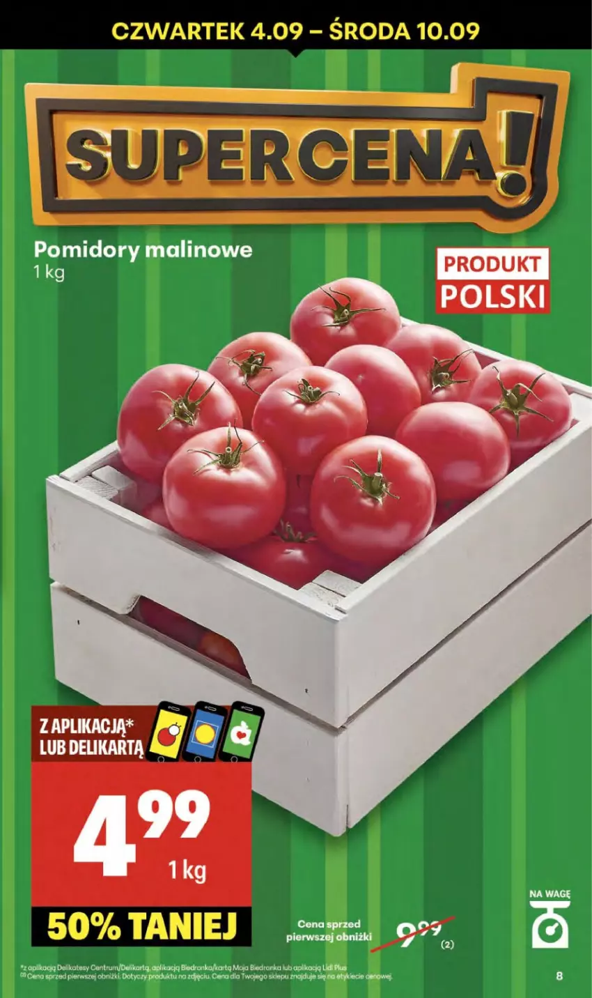 Gazetka promocyjna Delikatesy Centrum - Franczyza DC36 Czwartek - ważna 04.09 do 10.09.2025 - strona 8 - produkty: AEG, Dron, Pomidory, Rum