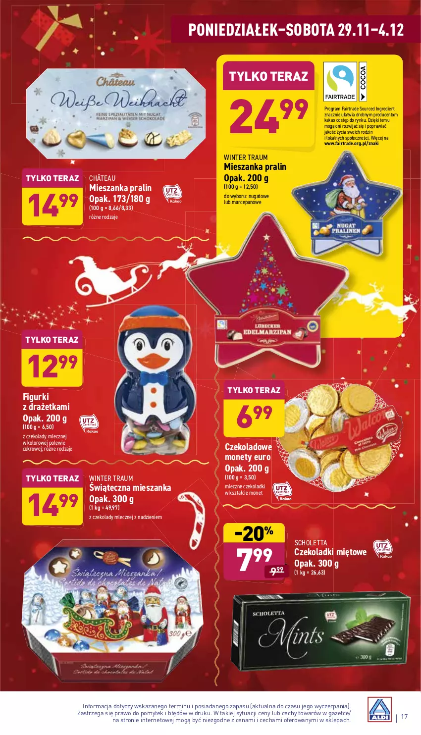 Gazetka promocyjna Aldi - Katalog spożywczy - ważna 29.11 do 04.12.2021 - strona 17 - produkty: Fa, Gra, Kakao, Tera