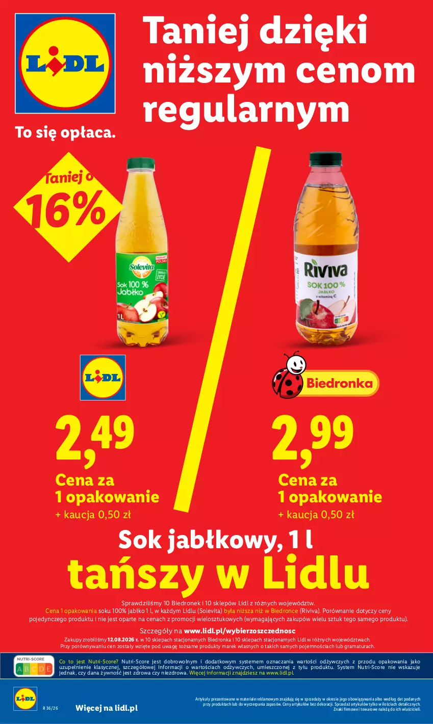Gazetka promocyjna Lidl - Gazetka ważna od 31.08 do 2.09 - ważna 31.08 do 02.09.2026 - strona 10 - produkty: Dron, Gra, Por, Rama, Sok, Sok jabłkowy