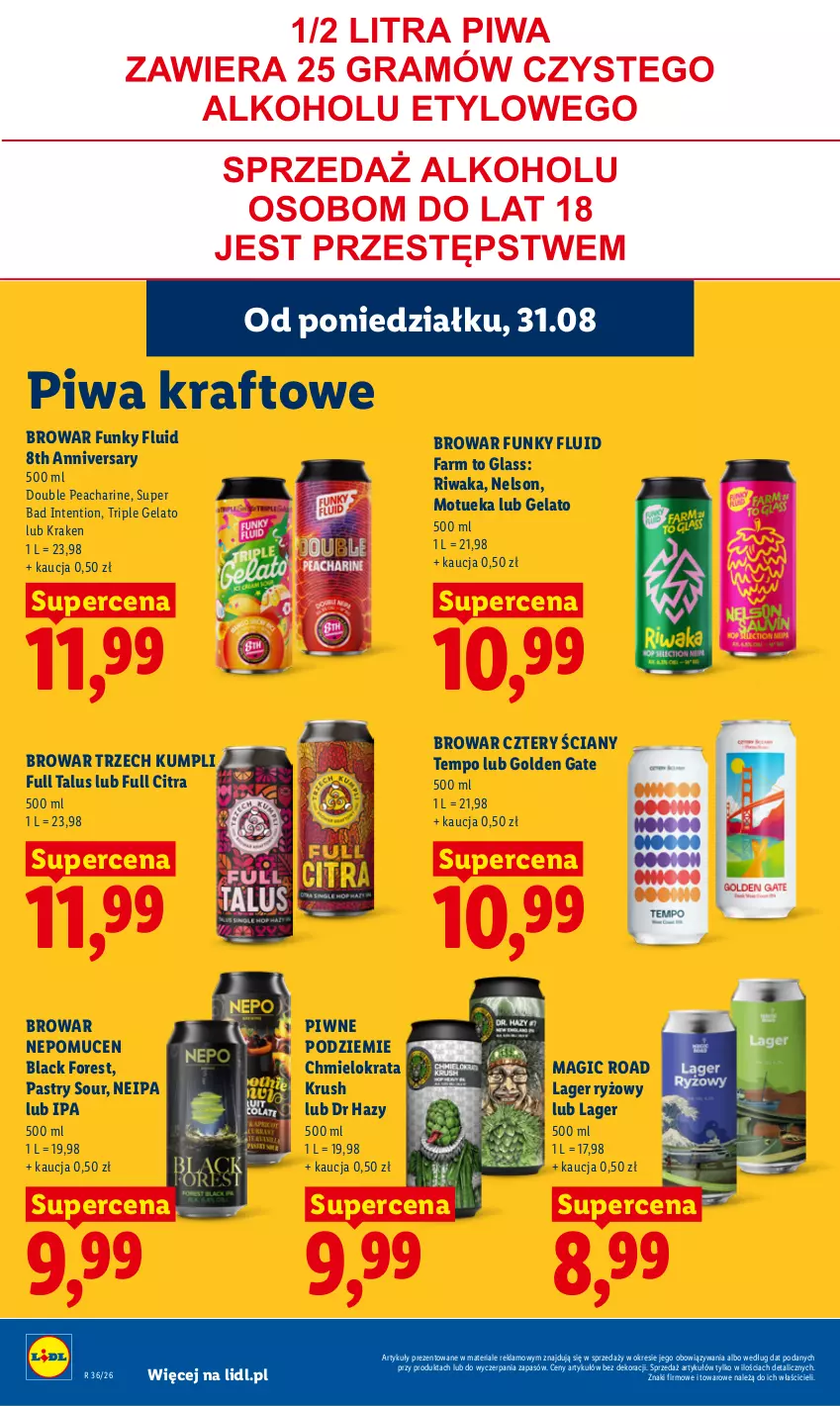 Gazetka promocyjna Lidl - Gazetka ważna od 31.08 do 2.09 - ważna 31.08 do 02.09.2026 - strona 68 - produkty: Fa, Lack, Piwa, Ryż
