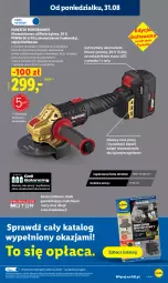 Gazetka promocyjna Lidl - Gazetka ważna od 31.08 do 2.09 - Gazetka - ważna od 02.09 do 02.09.2026 - strona 33 - produkty: Parkside, Szlifierka kątowa, Warka, Szlifierka, Akumulator
