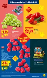 Gazetka promocyjna Lidl - Gazetka ważna od 31.08 do 2.09 - Gazetka - ważna od 02.09 do 02.09.2026 - strona 39 - produkty: Ser, Maliny, Winogrona, Wino, Pomidory