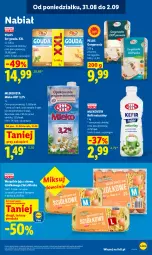 Gazetka promocyjna Lidl - Gazetka ważna od 31.08 do 2.09 - Gazetka - ważna od 02.09 do 02.09.2026 - strona 53 - produkty: Ser, Jaja, Gorgonzola, Kefir naturalny, Mlekovita, Laur, Pilos, Gouda, Kefir, Mleko
