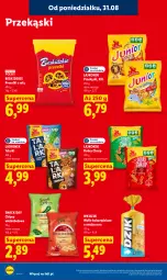 Gazetka promocyjna Lidl - Gazetka ważna od 31.08 do 2.09 - Gazetka - ważna od 02.09 do 02.09.2026 - strona 72 - produkty: Ser, Lajkonik, Papryka, Beskidzki, Chipsy, Wafle, Precelki