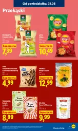Gazetka promocyjna Lidl - Gazetka ważna od 31.08 do 2.09 - Gazetka - ważna od 02.09 do 02.09.2026 - strona 73 - produkty: Chipsy, Mango suszone, Daktyle, Chrupki, Przysnacki, Lay’s, Mango