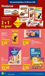 Gazetka promocyjna Lidl - Gazetka ważna od 31.08 do 2.09 - Gazetka - ważna od 02.09 do 02.09.2026 - strona 74 - produkty: Karp, Puzzle, Croissant, Wafle, Tonik, Baton, Oreo, Brownie, Kinder