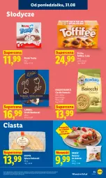 Gazetka promocyjna Lidl - Gazetka ważna od 31.08 do 2.09 - Gazetka - ważna od 02.09 do 02.09.2026 - strona 75 - produkty: Ciastka, Królewski, Praliny, Korpusy, Sękacz, Toffifee, Kinder