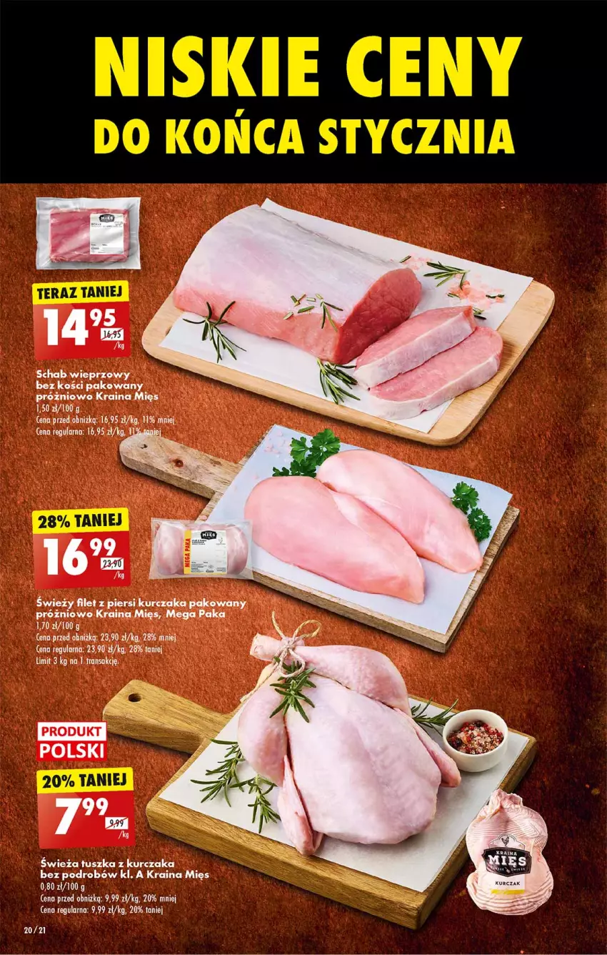 Gazetka promocyjna Biedronka - Od poniedzialku - ważna 08.01 do 13.01.2024 - strona 24 - produkty: Filet z piersi kurczaka, Kurczak, Schab wieprzowy, Tran, Tusz