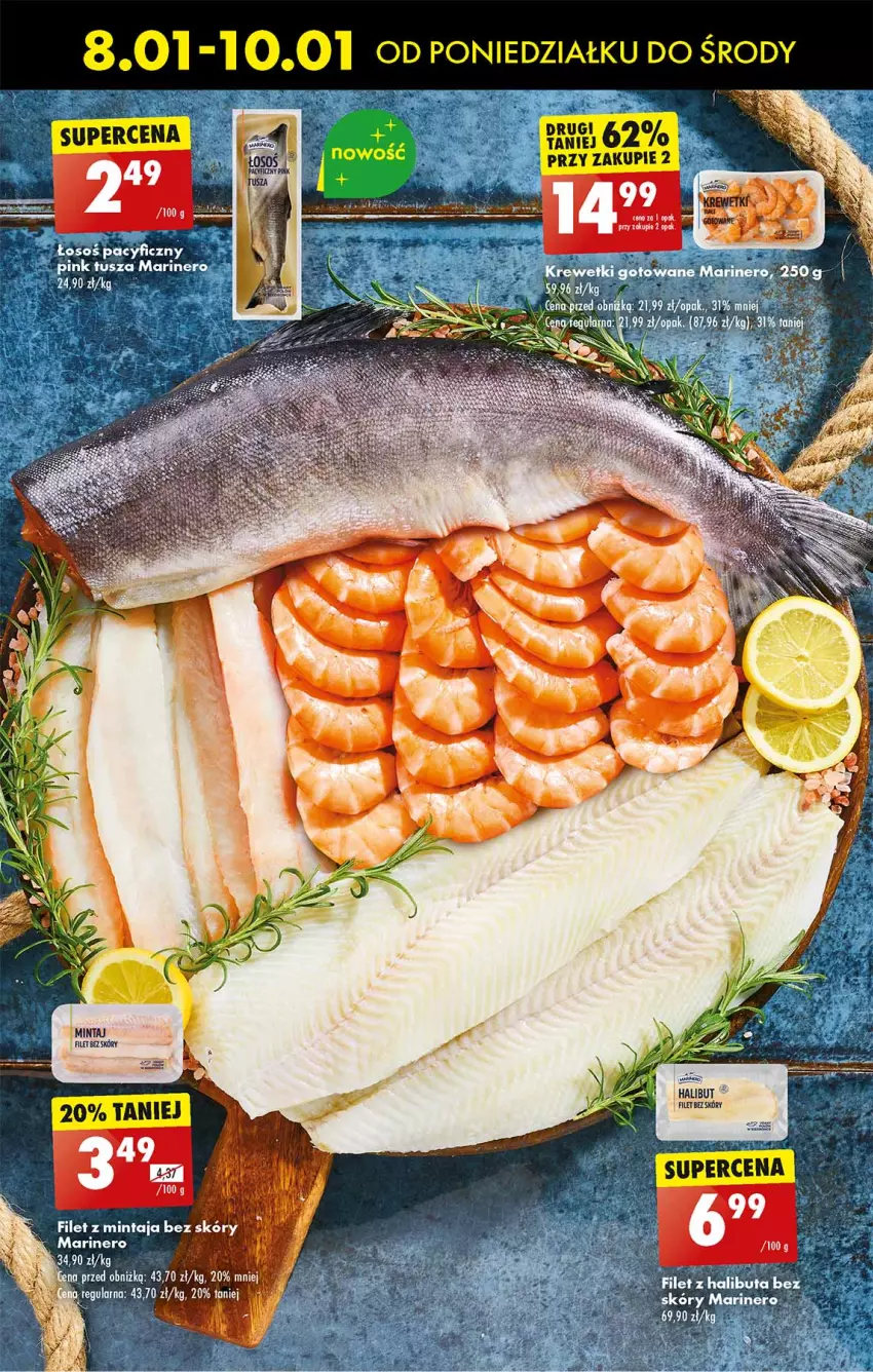 Gazetka promocyjna Biedronka - Od poniedzialku - ważna 08.01 do 13.01.2024 - strona 27 - produkty: Filet z mintaja, Halibut, Mintaj