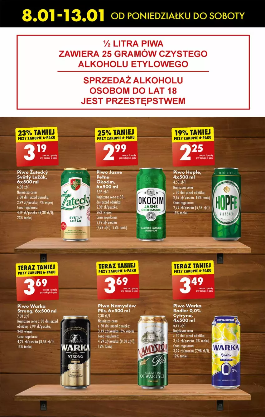 Gazetka promocyjna Biedronka - Od poniedzialku - ważna 08.01 do 13.01.2024 - strona 47 - produkty: Gra, Hopfe, Koc, Namysłów, Odol, Okocim, Piwa, Piwo, Piwo jasne, Radler, Warka