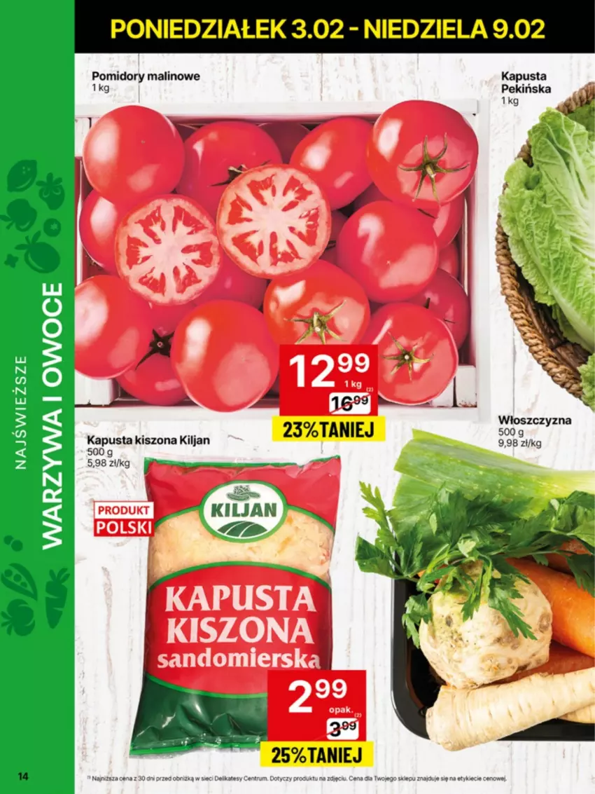 Gazetka promocyjna Delikatesy Centrum - NOWA GAZETKA Delikatesy Centrum od 3 lutego! 3-9.02.2025 - ważna 03.02 do 09.02.2025 - strona 14 - produkty: Pomidory, Rum