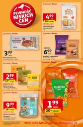 Gazetka promocyjna Auchan - Gazetka Pewność Niskich Cen Supermarket Auchan - Gazetka - ważna od 13.11 do 13.11.2024 - strona 11 - produkty: Ser, Orzeszki, Chrupki, Wafle, Rodzynki, Deser, Biszkopty, Wafle tortowe