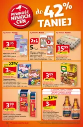 Gazetka promocyjna Auchan - Gazetka Pewność Niskich Cen Supermarket Auchan - Gazetka - ważna od 13.11 do 13.11.2024 - strona 6 - produkty: Piwo, Makaron, Rum, Gry, Jaja, Podravka, Nuty, Cenos, Kabanos, Kasza, Kasza gryczana, Nimm2, Mleko, Fa