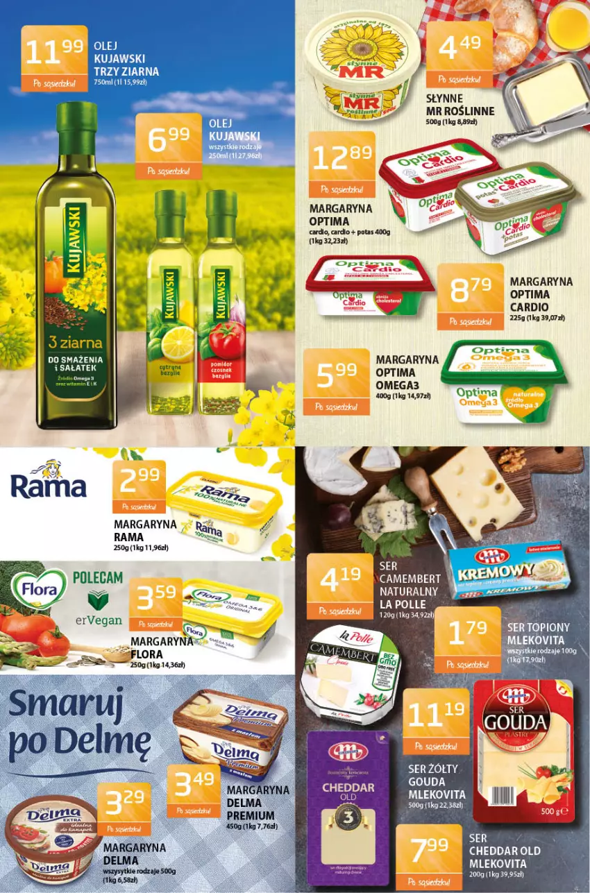 Gazetka promocyjna ABC - Gazetka - ważna 20.05 do 03.06.2021 - strona 2 - produkty: Cheddar, Flora, Gouda, Kujawski, Margaryna, Mleko, Mlekovita, Optima, Optima Cardio, Rama, Ser, Ser topiony, Słynne, Top