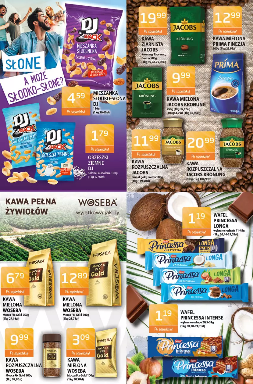 Gazetka promocyjna ABC - Gazetka - ważna 20.05 do 03.06.2021 - strona 5 - produkty: Fa, Jacobs, Kawa, Kawa mielona, Mocca Fix Gold, Orzeszki, Piec, Prima, Princessa, Woseba