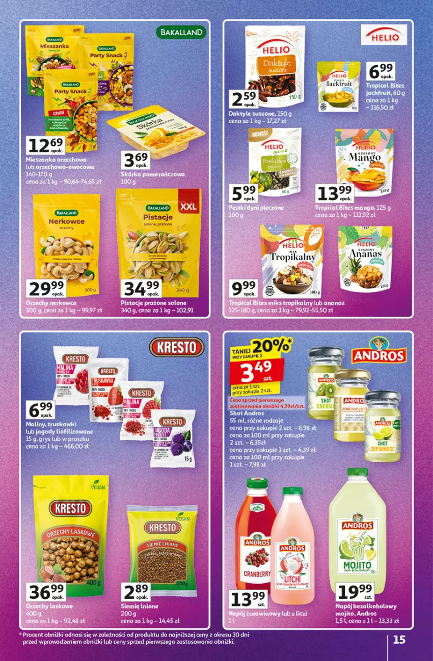 Gazetka promocyjna Auchan - Gazetka Znane marki duży wybór Hipermarket Auchan - ważna 16.10 do 22.10.2025 - strona 15 - produkty: Bakalland, Helio, Mango, Moda, Por