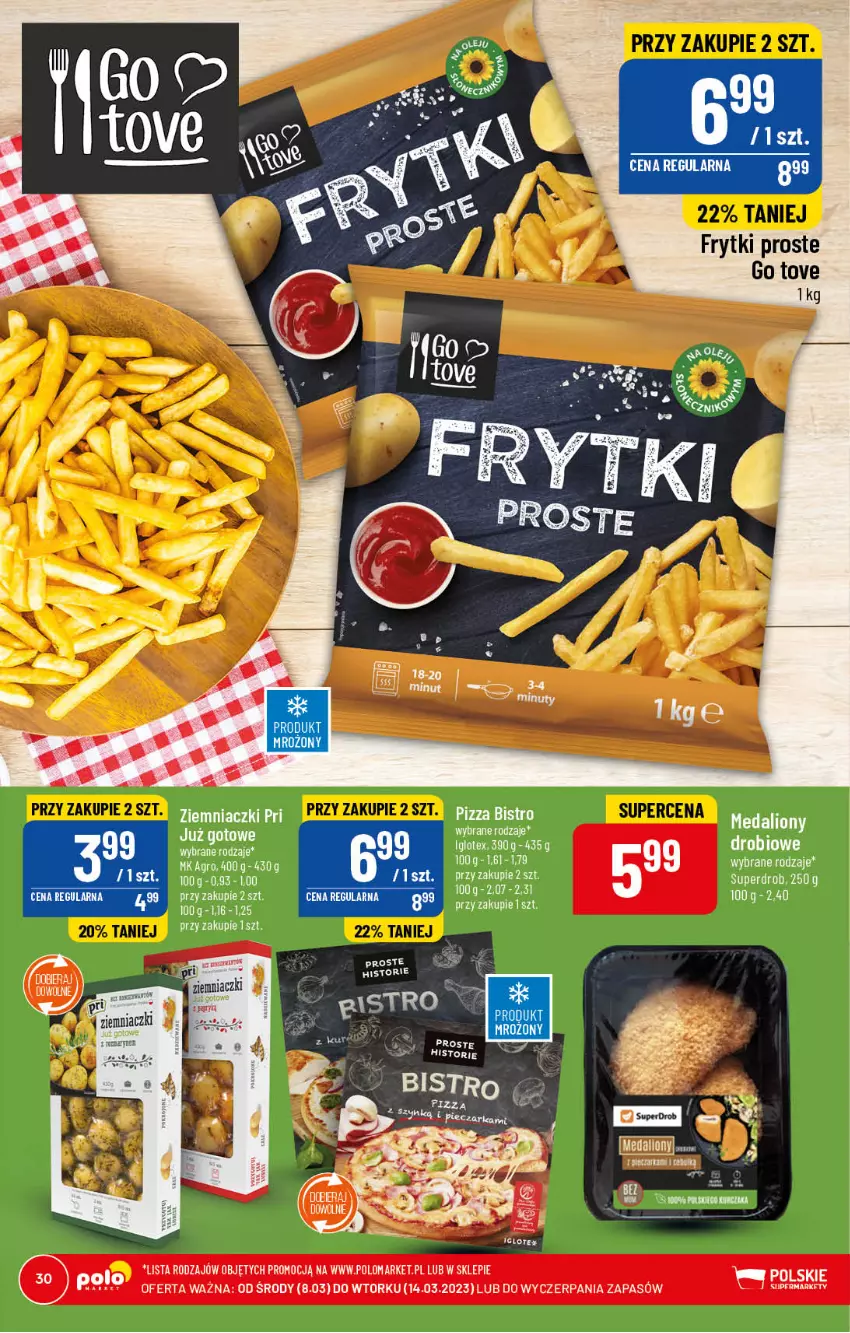 Gazetka promocyjna PoloMarket - Gazetka pomocyjna - ważna 08.03 do 14.03.2023 - strona 30 - produkty: Frytki, HP