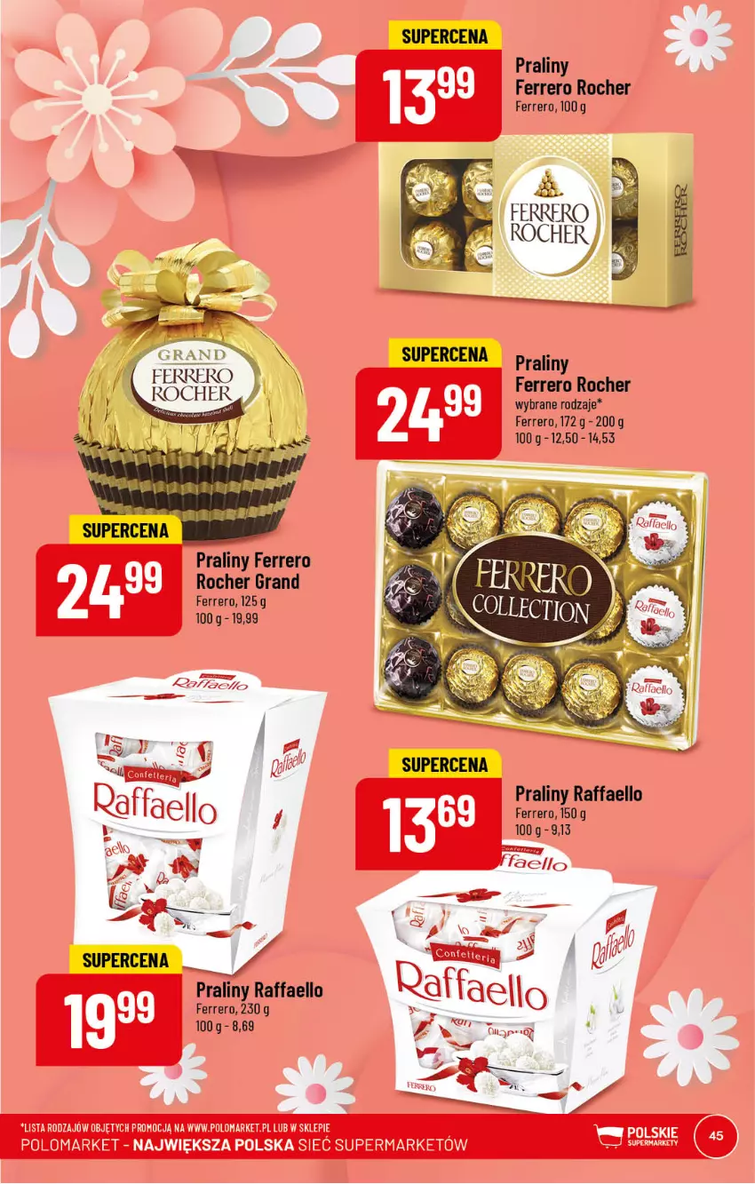 Gazetka promocyjna PoloMarket - Gazetka pomocyjna - ważna 08.03 do 14.03.2023 - strona 45 - produkty: Fa, Ferrero, Ferrero Rocher, Gra, Praliny, Raffaello