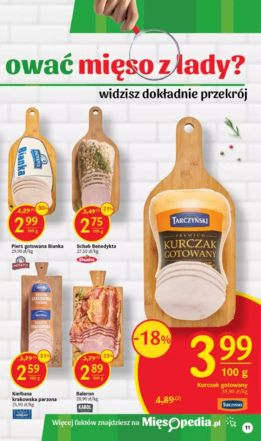 Gazetka promocyjna Delikatesy Centrum - Gazetka DC31 v.2 - ważna 10.08 do 16.08.2023 - strona 11 - produkty: Bianka, Fa, Kiełbasa, Kurczak, Kurczak gotowany, Schab Benedykta