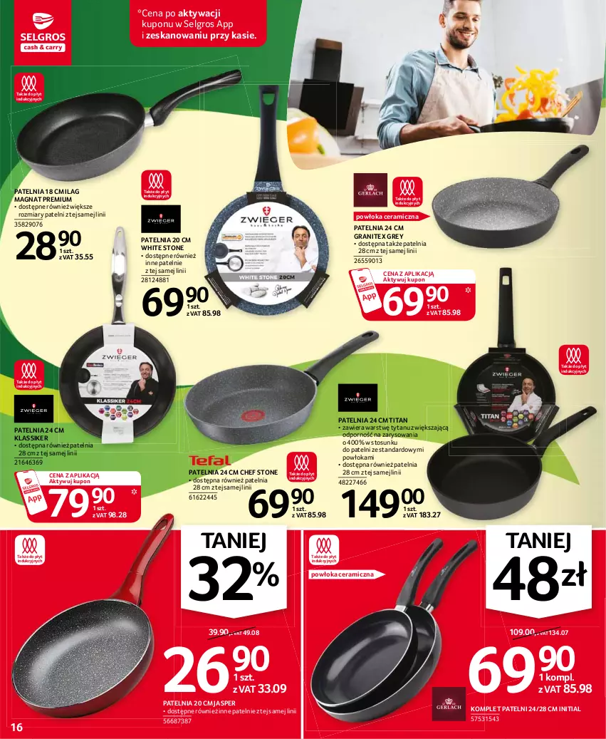 Gazetka promocyjna Selgros - Oferta przemysłowa - ważna 15.04 do 28.04.2021 - strona 16 - produkty: Gra, LG, Patelnia, Por, Tytan