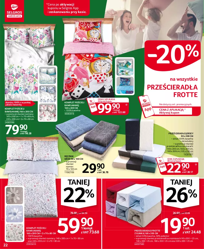 Gazetka promocyjna Selgros - Oferta przemysłowa - ważna 15.04 do 28.04.2021 - strona 22 - produkty: Komplet pościeli, LG, Mexx, Pościel, Prześcieradło, Ręcznik, Sok, Wełna