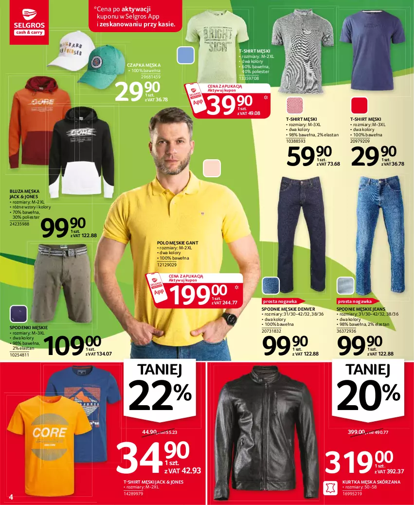 Gazetka promocyjna Selgros - Oferta przemysłowa - ważna 15.04 do 28.04.2021 - strona 4 - produkty: Bluza, Czapka, Kurtka, LG, Spodnie, T-shirt, Wełna