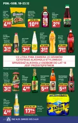 Gazetka promocyjna Aldi - Pełna oferta - Gazetka - ważna od 23.12 do 23.12.2023 - strona 22 - produkty: Piwa, Piwo, Sok, Por, Gra, Beskidzki, Coca-Cola, Tatra, Skaner, Bajgle, Sok jabłkowy, Syrop, Mango, Napój, Nektar