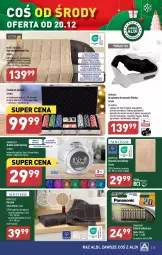 Gazetka promocyjna Aldi - Pełna oferta - Gazetka - ważna od 23.12 do 23.12.2023 - strona 35 - produkty: Ręcznik kąpielowy, Top, Koc, Gry, Dywanik łazienkowy, Dywanik, Budzik, Stek, Masażer, Wełna, Panasonic, Ręcznik, Baterie alkaliczne, Poduszka, Dywan