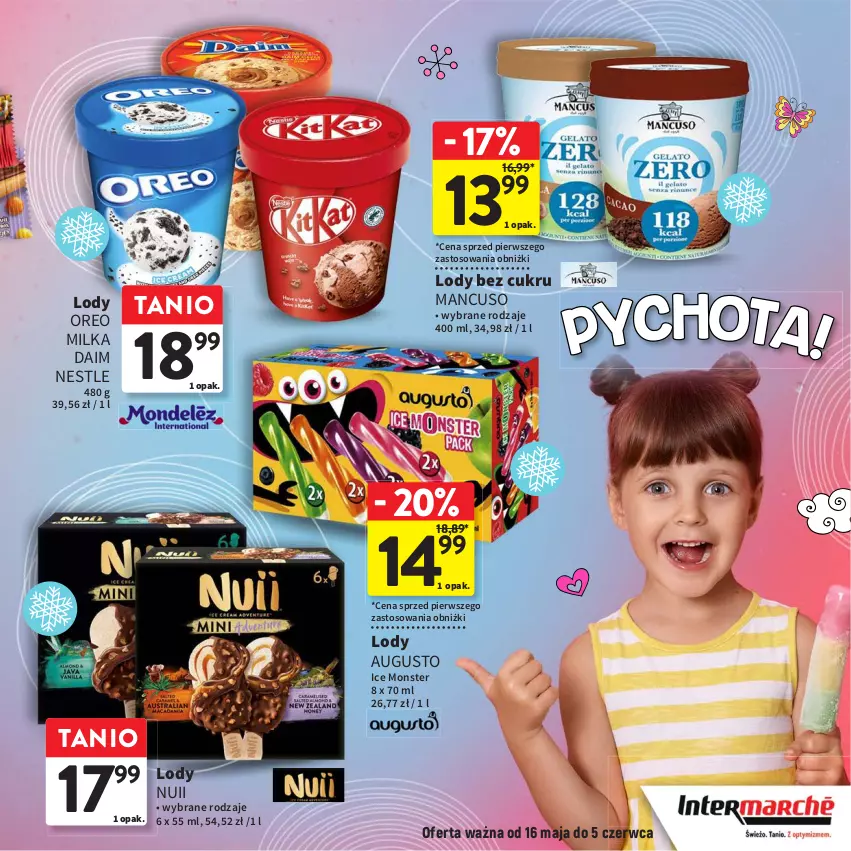 Gazetka promocyjna Intermarche - Gazetka Intermarche - ważna 16.05 do 05.06.2024 - strona 11 - produkty: Ice Monster, Lody, Milka, Oreo