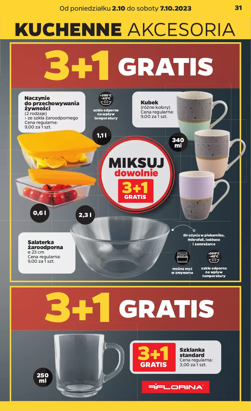 Gazetka promocyjna Netto - Akcesoria i dodatki - ważna 02.10 do 07.10.2023 - strona 3 - produkty: Fa, Gra, Kubek, Piekarnik, Por, Salaterka, Szklanka