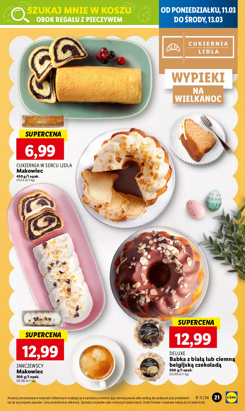 Gazetka promocyjna Lidl - GAZETKA - ważna 11.03 do 13.03.2024 - strona 27 - produkty: Babka, Cukier, Kosz, LG, Makowiec, Piec, Regał, Ser