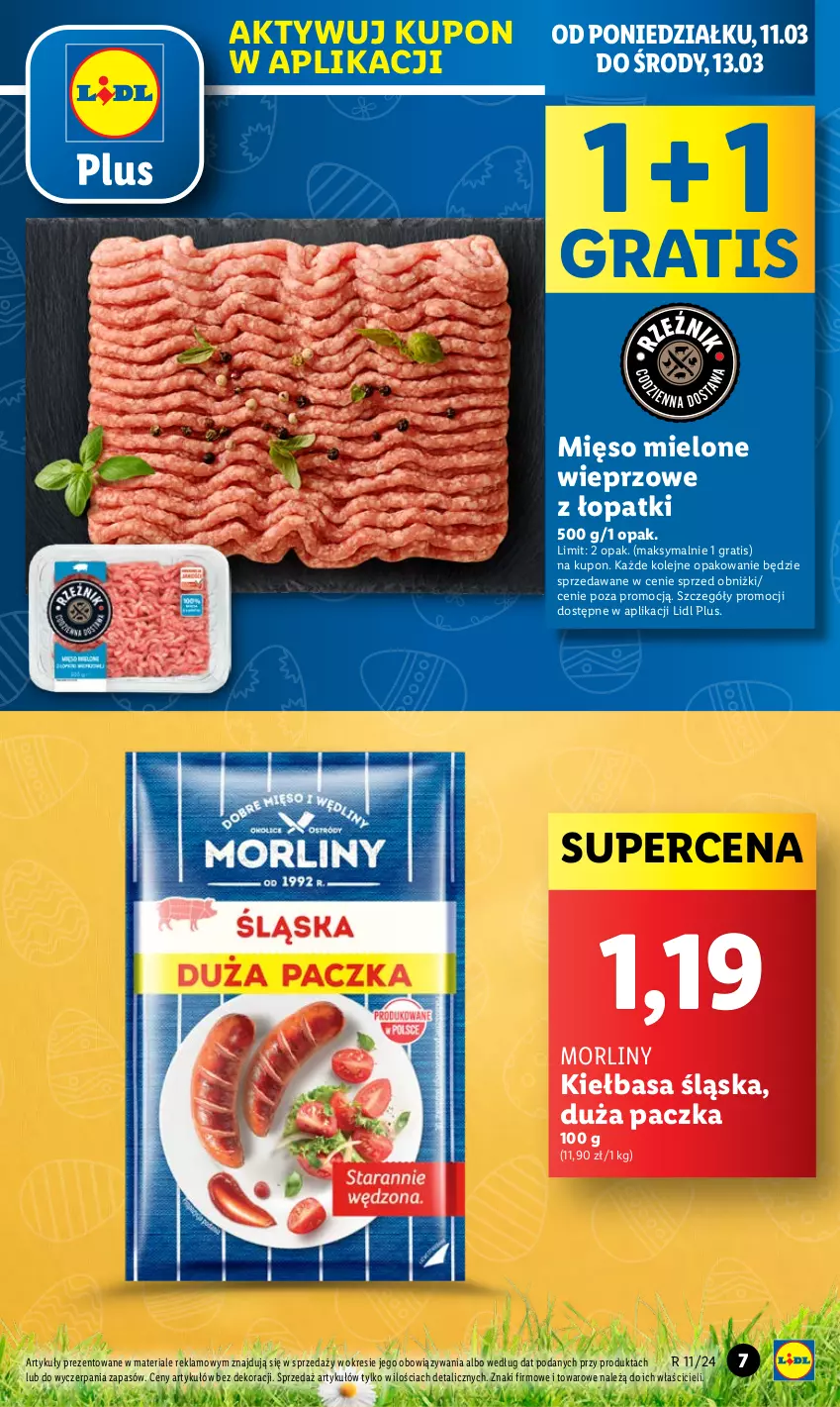 Gazetka promocyjna Lidl - GAZETKA - ważna 11.03 do 13.03.2024 - strona 9 - produkty: Gra, Kiełbasa, Kiełbasa śląska, Mięso, Mięso mielone, Morliny, Olej