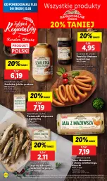 Gazetka promocyjna Lidl - GAZETKA - Gazetka - ważna od 13.03 do 13.03.2024 - strona 20 - produkty: Jabłka prażone, Jaja, Szarlotka, Szprot, Jabłka