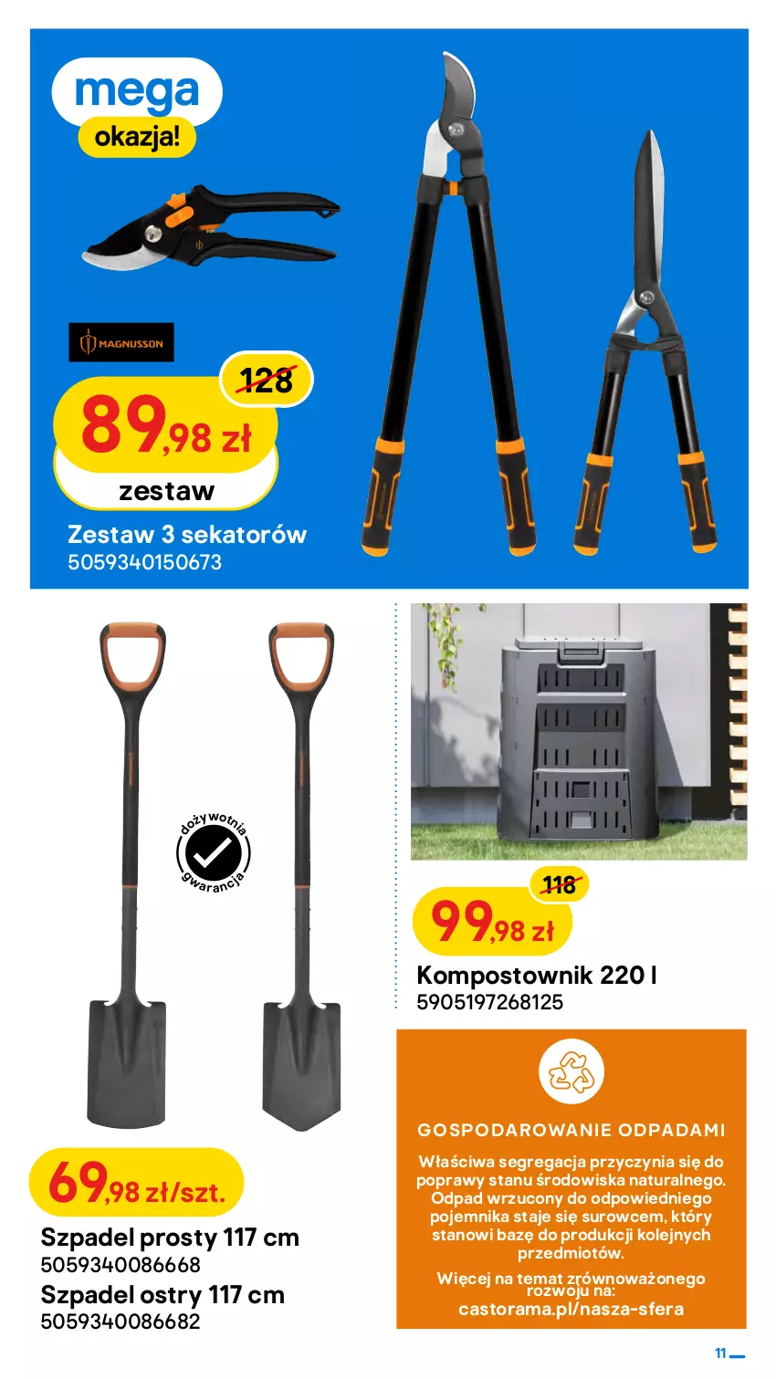 Gazetka promocyjna Castorama - ważna 20.04 do 03.05.2022 - strona 11 - produkty: Astor, Olej, Pistolet, Pojemnik, Rama, Sekator