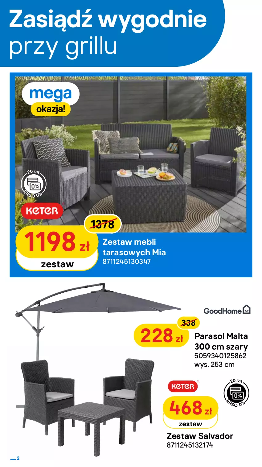 Gazetka promocyjna Castorama - ważna 20.04 do 03.05.2022 - strona 2 - produkty: Grill, Grill gazowy, Parasol