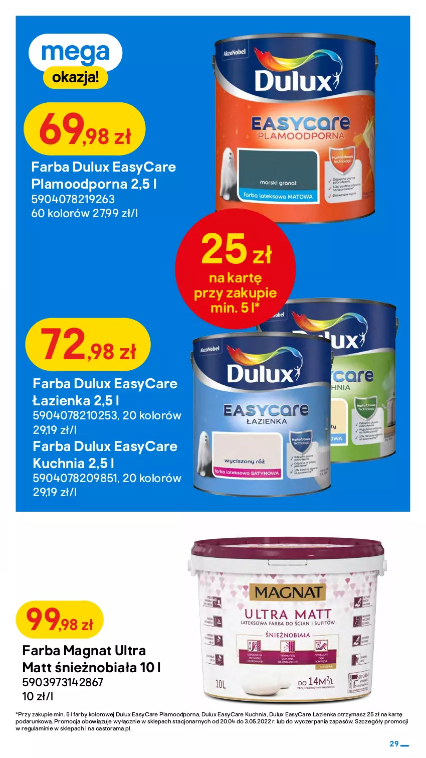 Gazetka promocyjna Castorama - ważna 20.04 do 03.05.2022 - strona 29 - produkty: Astor, Dulux, Fa, Gra, Kuchnia, Por, Rama, Regał, Regał metalowy, Zlew