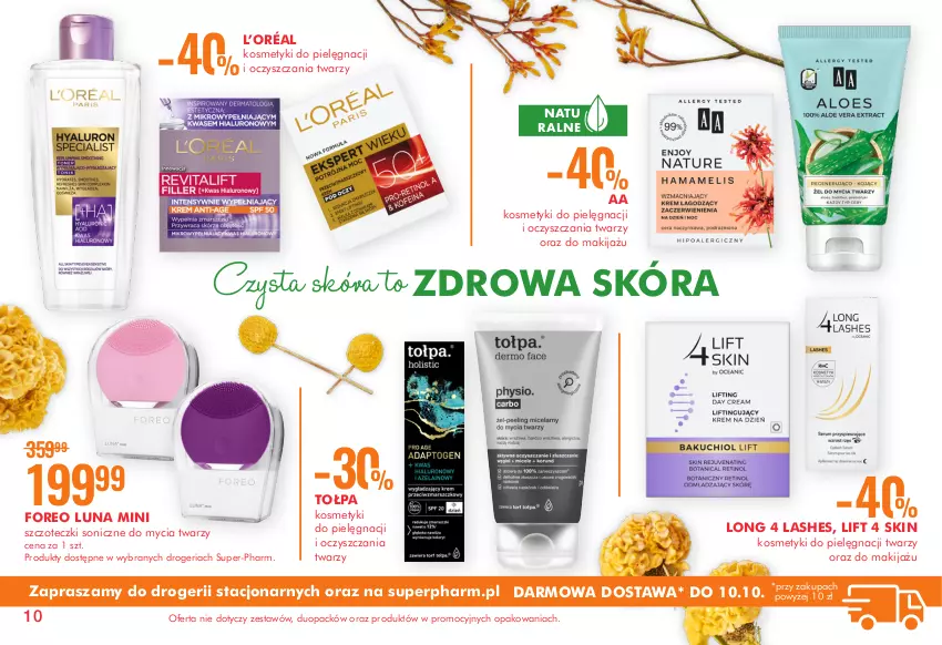 Gazetka promocyjna Super Pharm - Gazetka - ważna 16.09 do 10.10.2021 - strona 10 - produkty: Kosmetyki do pielęgnacji, L’Oréal, Long 4 Lashes, Makijaż, Oreo, Tołpa