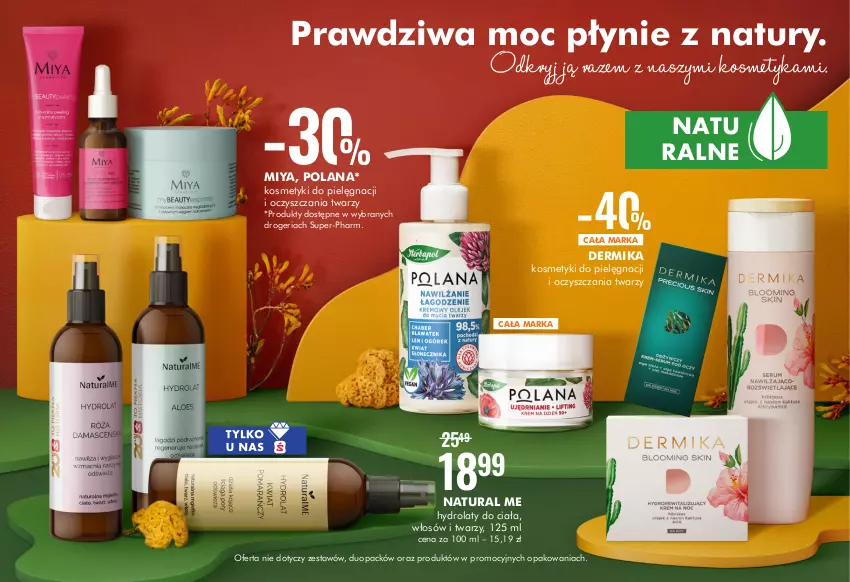 Gazetka promocyjna Super Pharm - Gazetka - ważna 16.09 do 10.10.2021 - strona 11 - produkty: Dermika, Hydrolat, Kosmetyki do pielęgnacji, LANA