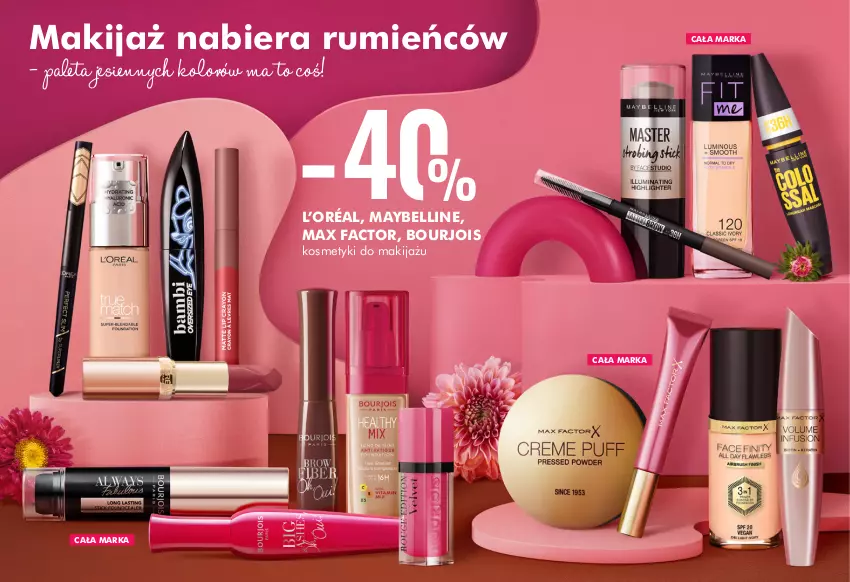 Gazetka promocyjna Super Pharm - Gazetka - ważna 16.09 do 10.10.2021 - strona 5 - produkty: Bell, Bourjois, Fa, L’Oréal, Makijaż, Max Factor, Maybelline, Paleta, Rum