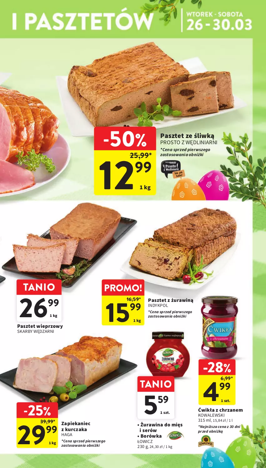 Gazetka promocyjna Intermarche - Gazetka Intermarche - ważna 26.03 do 30.03.2024 - strona 11 - produkty: Borówka, Chrzan, Kurczak, Pasztet, Ser