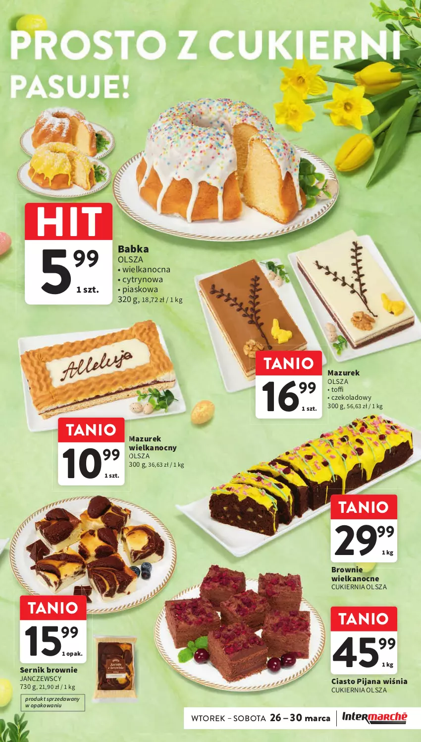 Gazetka promocyjna Intermarche - Gazetka Intermarche - ważna 26.03 do 30.03.2024 - strona 15 - produkty: Babka, Brownie, Cukier, Ser